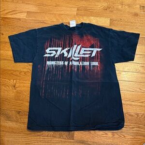 Skillet “Monsters of Annihilation Tour" Black Graphic Band T-Shirt